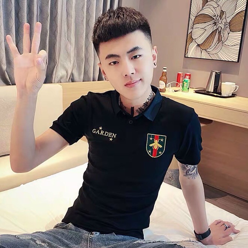 Áo thun nam cổ trụ ngắn tay Ms 14