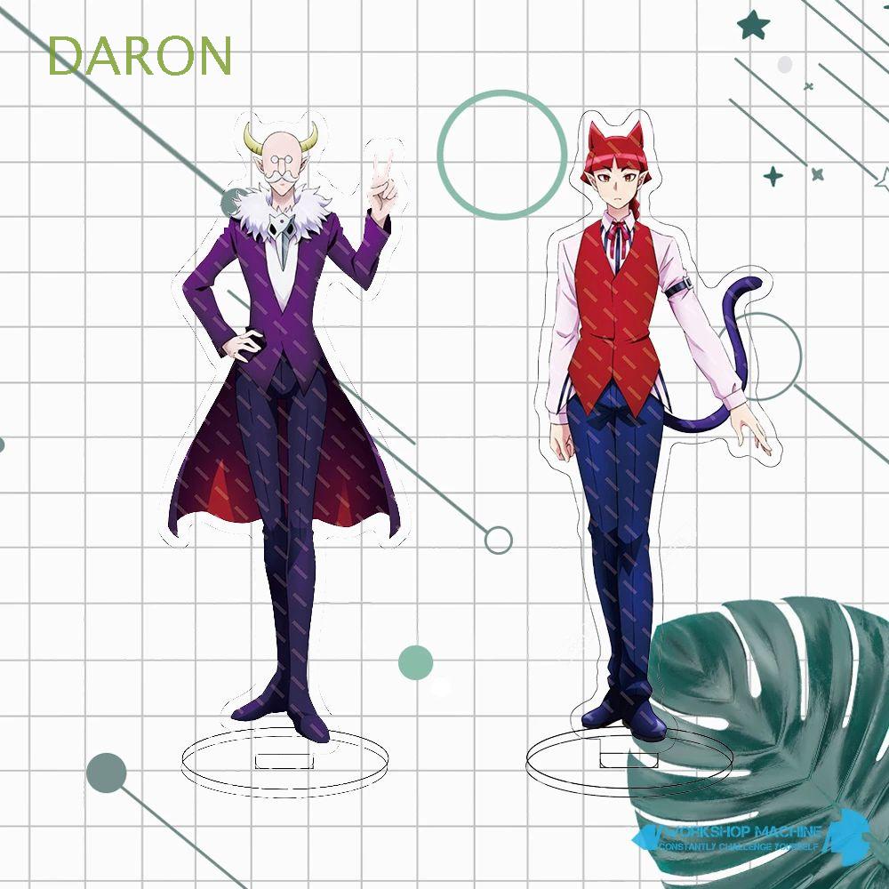 DARON Collection Model Welcome to Demon-School Iruma kun Action Figure Toys Acrylic Plate Anime Figure Stand Double Sided Desk Decor Cartoon Ornaments Transparent Model Toys Manga Characters Acrylic Stand