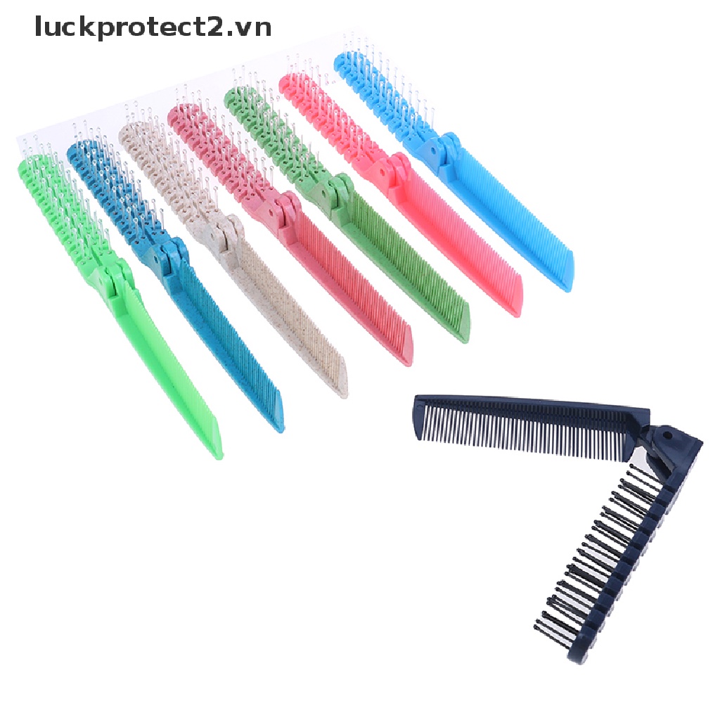 Lược Chải Tóc 2 Đầu Bằng Nhựa Diy Tiện Dụng