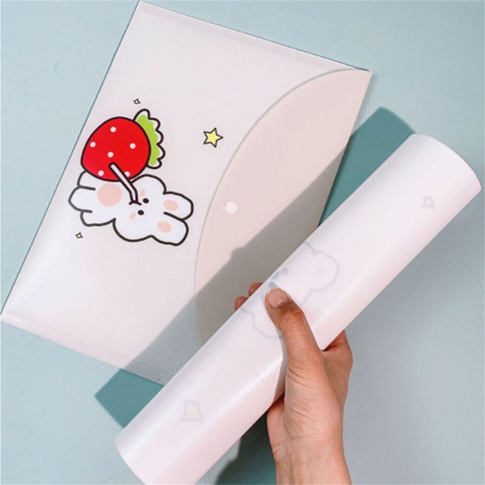 Bộ 3 Túi Đựng Tài Liệu Khổ A4 Chống Thấm Nước Họa Tiết Hoạt Hình Dễ Thương