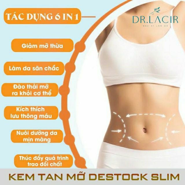 Kem Tan Mỡ Destock Dr.Lacir và Gen Nịt Bụng Dr.Slim