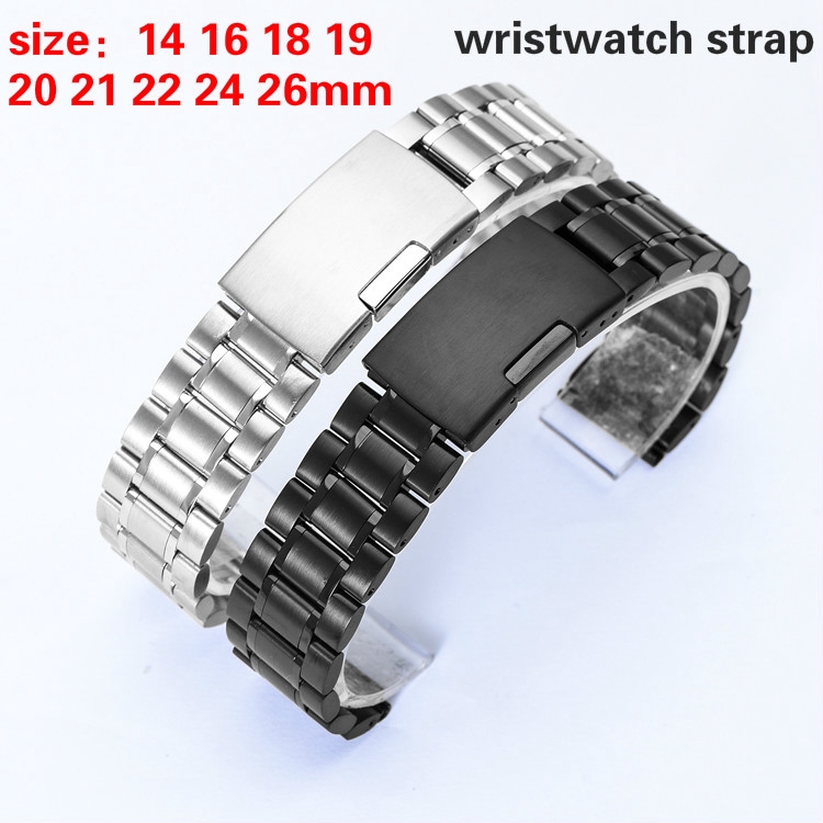 Dây đeo thép không gỉ thay thế cho đồng hồ thông minh 14 16 18 19 20 21 22 24 26mm