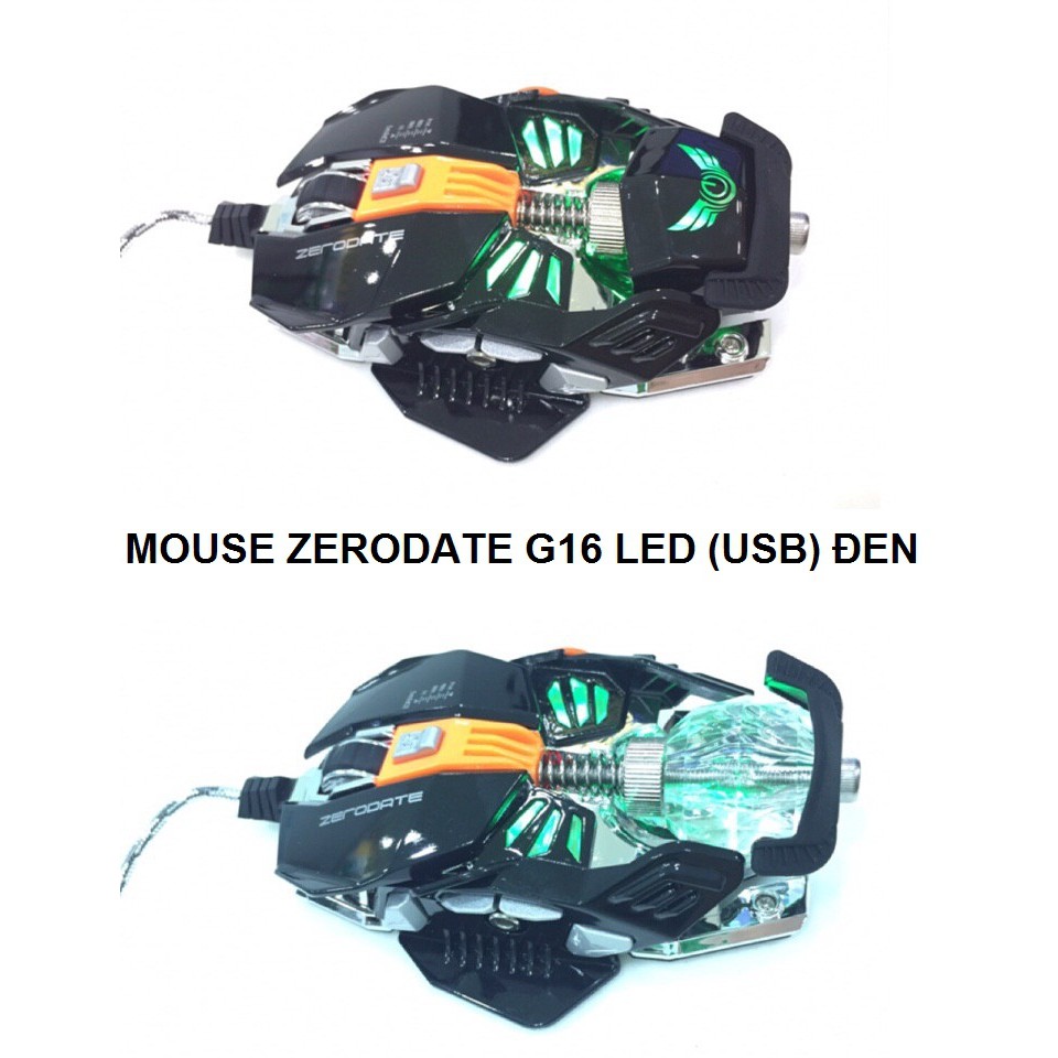 Mouse ZERODATE G16 LED (USB) đen