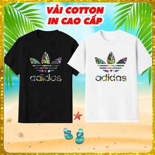 Áo thun adidas cách điệu,  nam nữ 2023, vải cotton dày mịn mát, in cao cấp