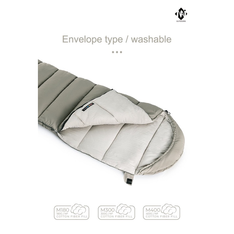 Túi ngủ cotton có mũ trùm đầu NatureHike NH20MSD02