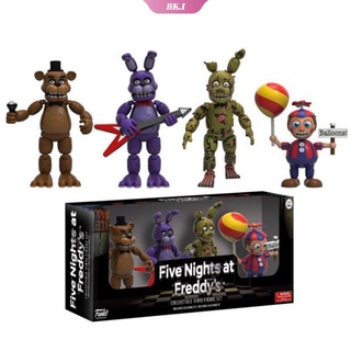 Set 4 mô hình đồ chơi nhân vật trong five nights an ninh