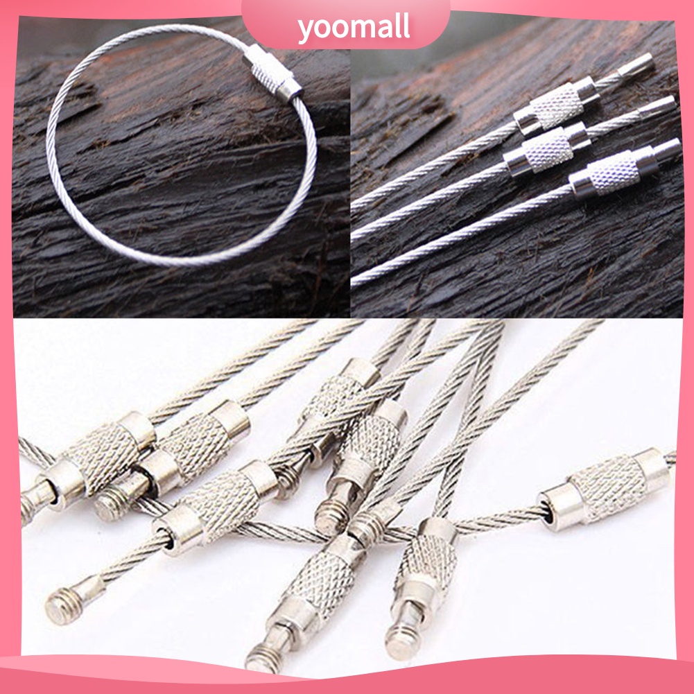 Móc khóa dạng ốc vít bằng thép không gỉ tiện lợi