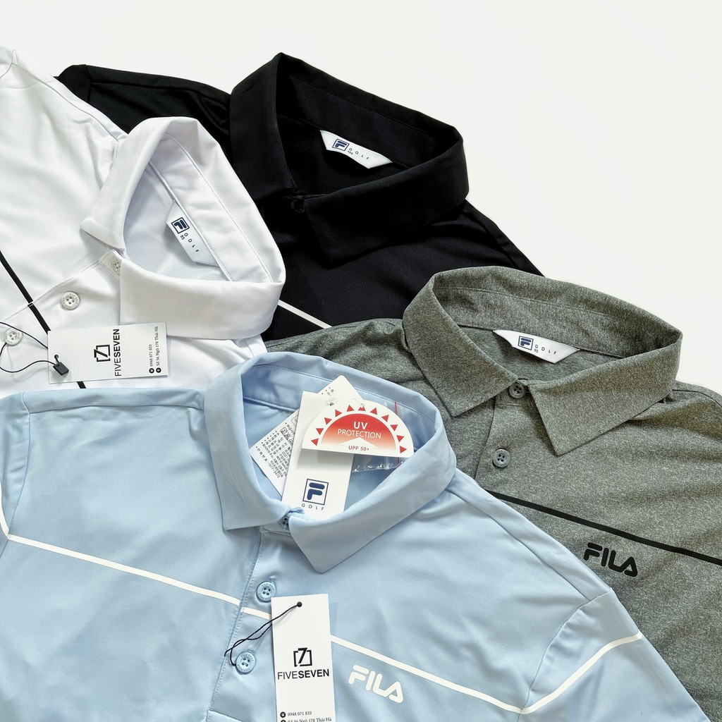 Áo polo Fila vải thun mát hàng xuất xịn S221