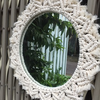 🌺 🌺  Gương tròn macrame - Sản phẩm dùng trang trí, đồ decor 🌺 🌺
