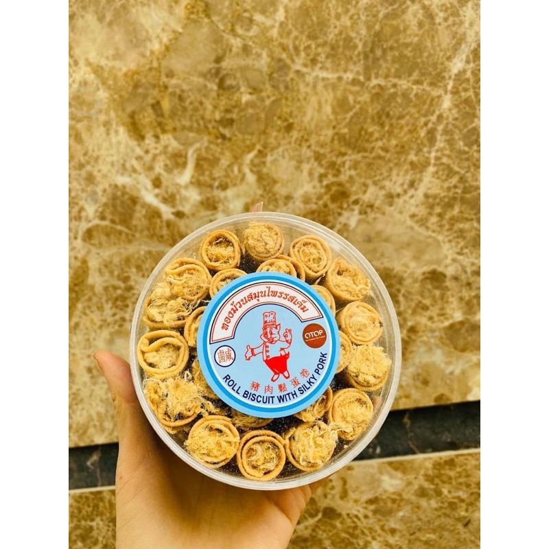 Bánh quế cuộn chà bông