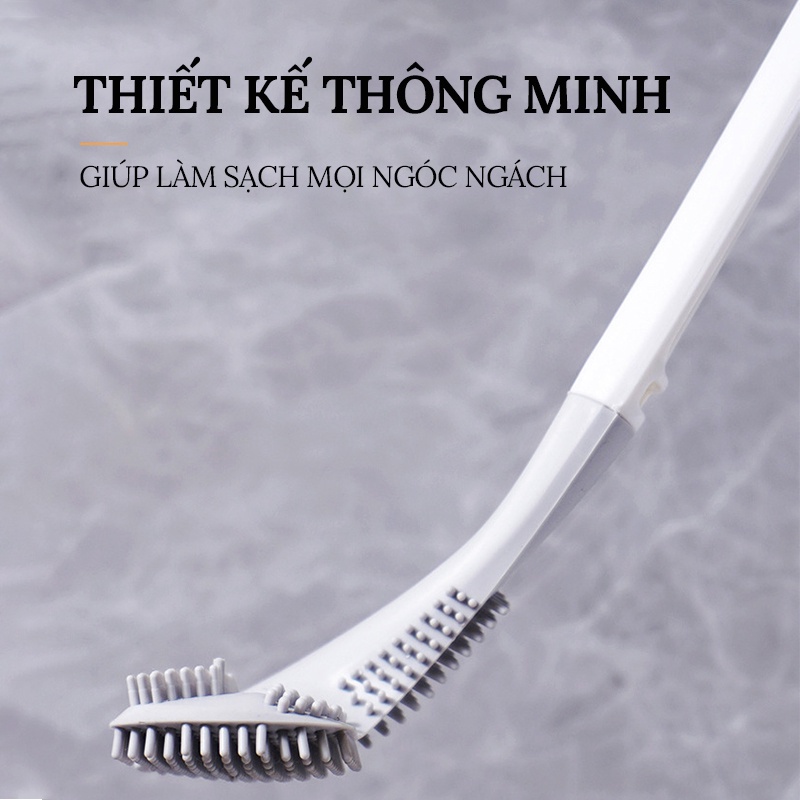 Cọ toilet silicon thông minh mẫu mới hình gậy golf