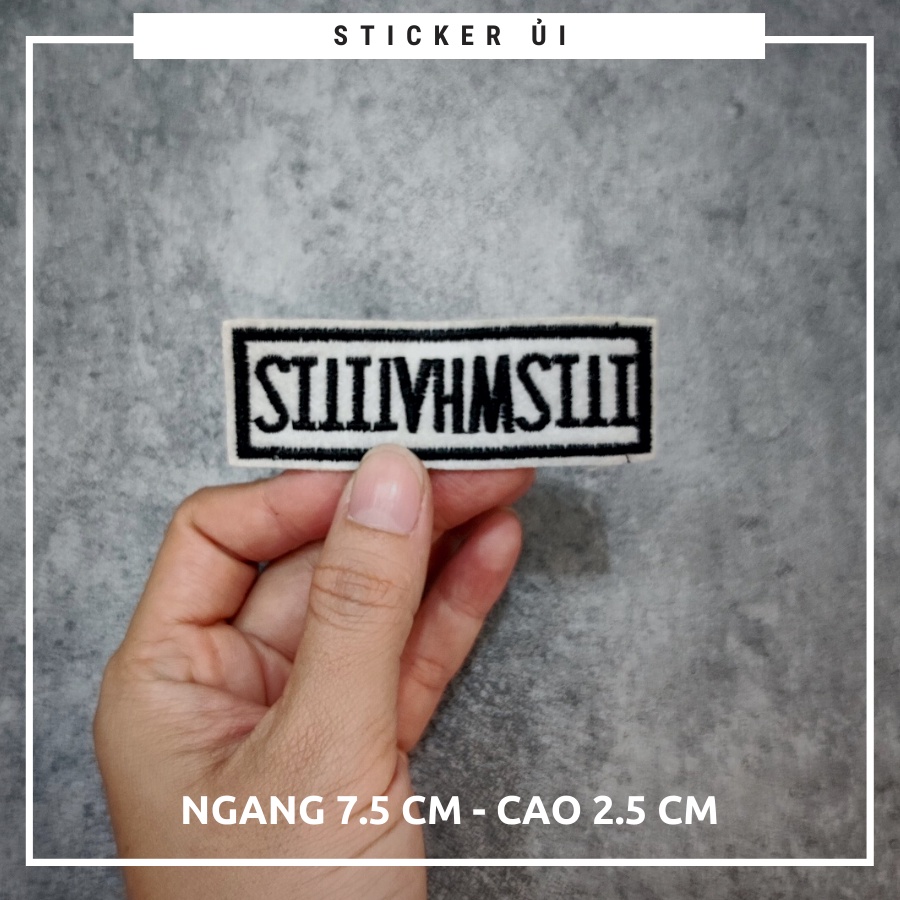 Sticker ủi áo Cao cấp - CÓ SẴN KEO ỦI - sticker vải dùng làm miếng vá áo, phụ kiện trang trí quần áo, balo, giày, nón