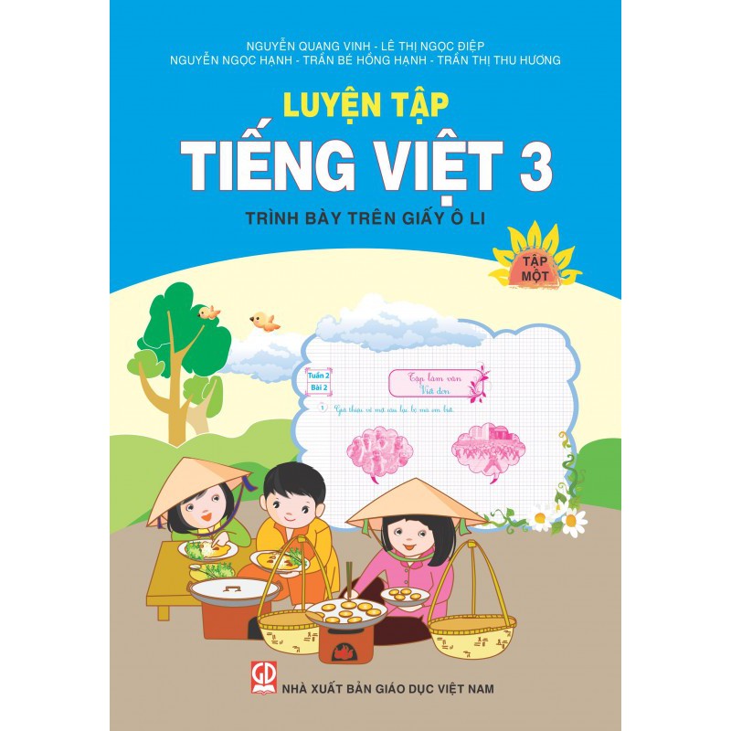 Sách - Luyện Tập Tiếng Việt 3 - Tập 1 (Trình Bày Trên Giấy Ô Li)