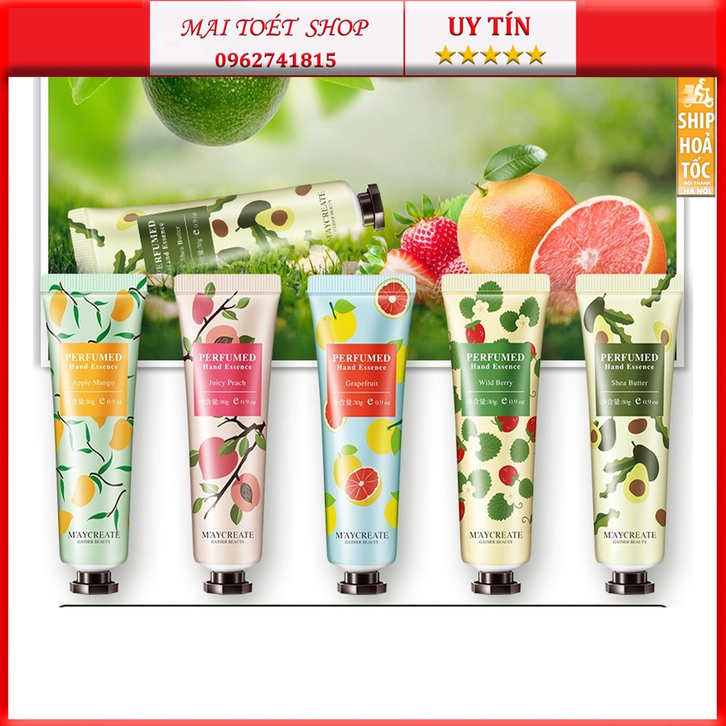 Kem Dưỡng Da Tay M'aycreate Chiết Xuất tự nhiên dưỡng ẩm chống khô da chính hãng nội địa trung
