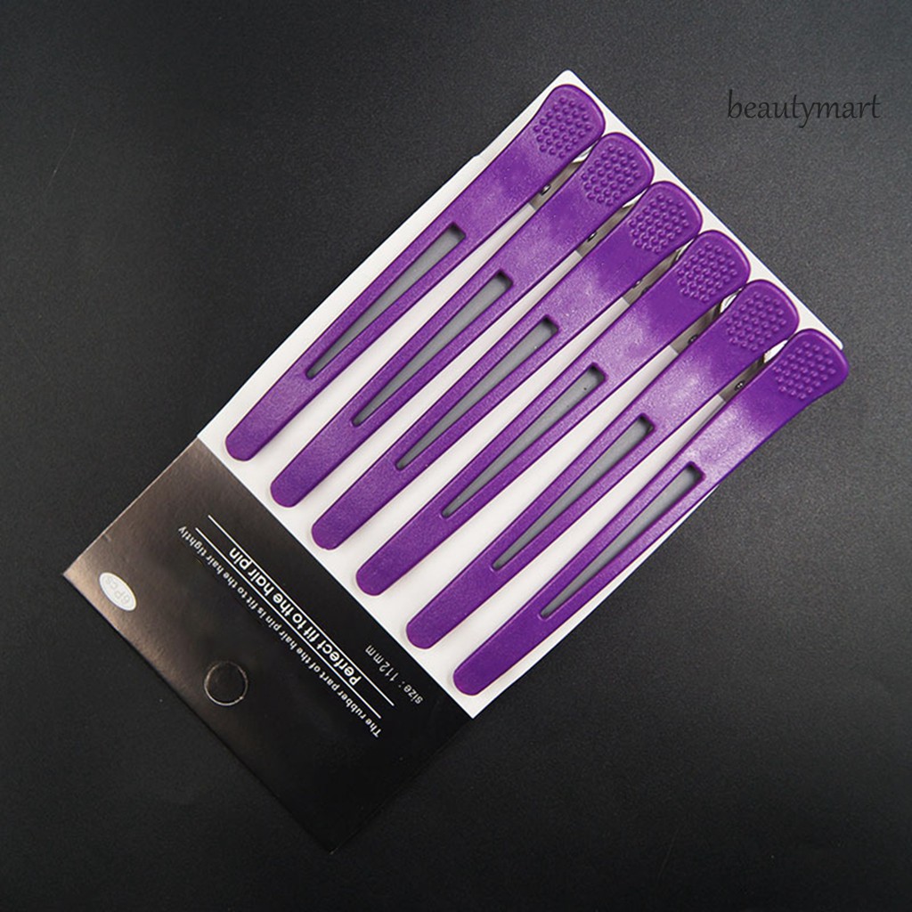 [Hàng mới về] Set 6 Kẹp Tóc Kiểu Mỏ Vịt Màu Sắc Đa Dạng Thời Trang Tiện Dụng Cho Nữ