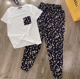 BỘ MẶC NHÀ ÁO PULL QUẦN LANH DÀI