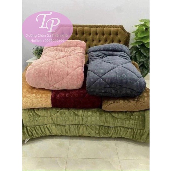 Chăn Lông Cừu Thương Hiệu Hoạ Tiết L,V Chăn Đại Hàn Nặng 3,5kg