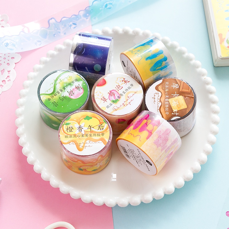 Flowertree 1 Cuộn Băng Keo Washi Dán Trang Trí Sổ Lưu Niệm Nhật Ký