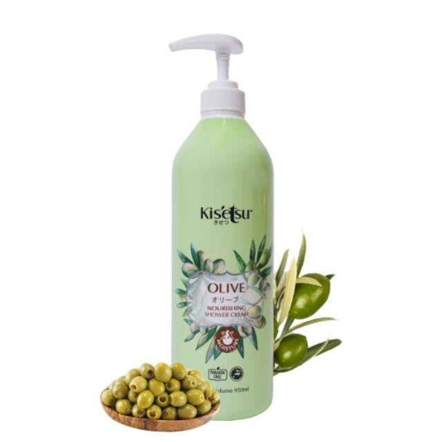 Sữa tắm Kitsetsu Sáng da dưỡng ẩm - Olive 950ml