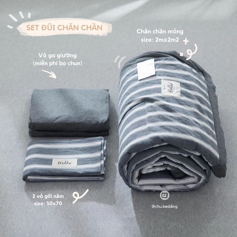 FULL SET 100% COTTON ĐŨI NHẬT CHĂN CHẦN