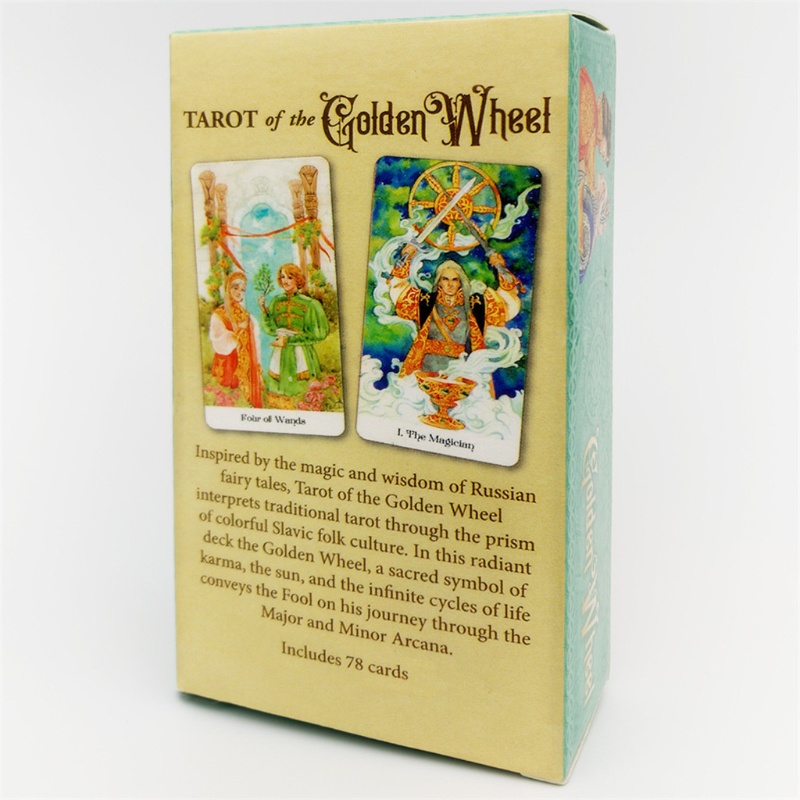 Bộ 78 Lá Bài Tarot Màu Vàng Dùng Để Chơi Game Gia Đình