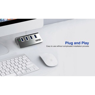 Bộ Chia USB 1 ra 4 Unitek Y3186 (Nhôm) (USB 3.0)