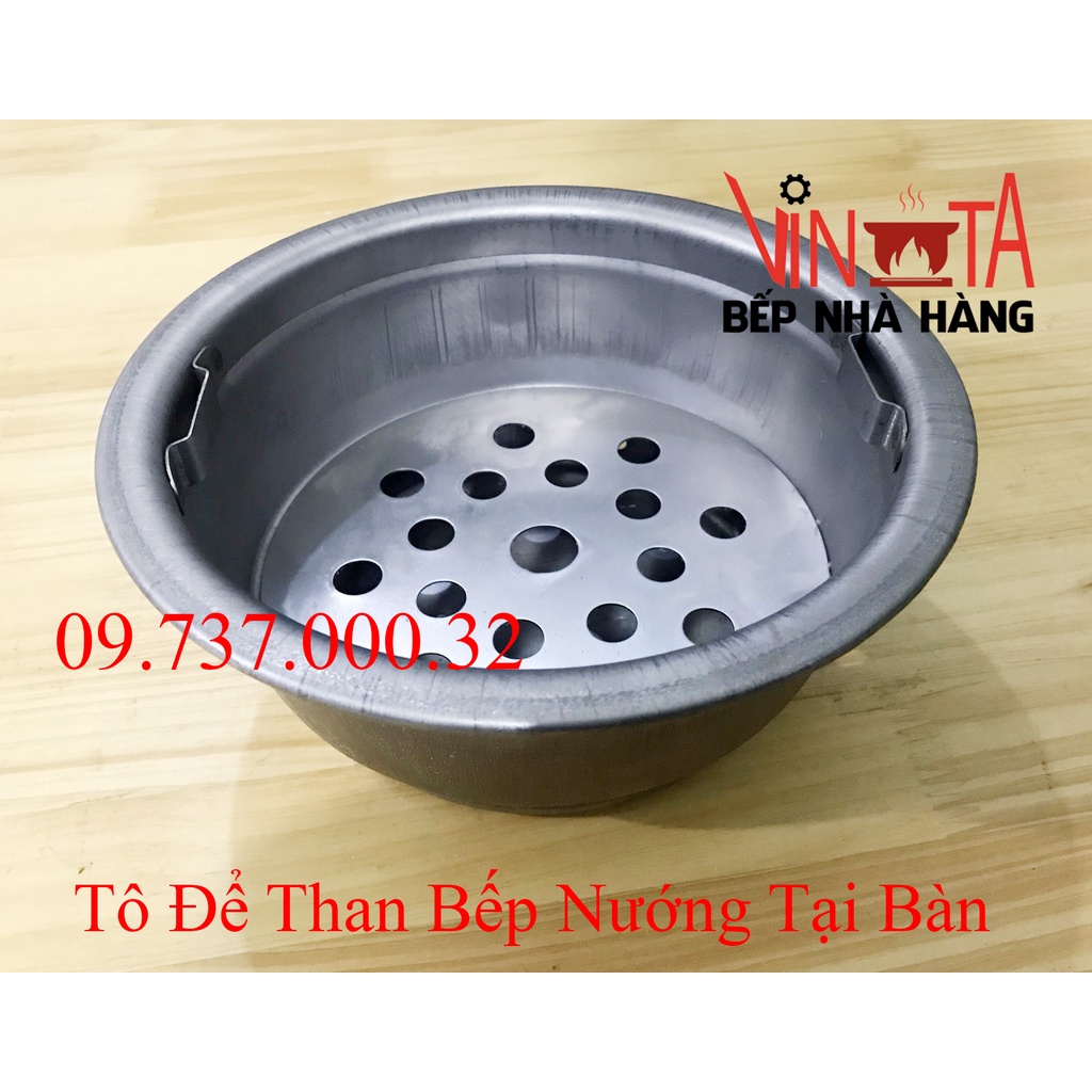 Âu Chứa Than, Xô than bếp nướng BBQ tại bàn, bát để than bếp nướng BBQ âm bàn