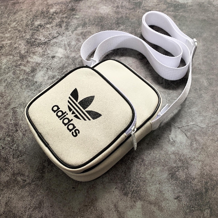 Túi Đeo Chéo Adidas Trắng Vintage Mini Bag Classic Full Tag Code