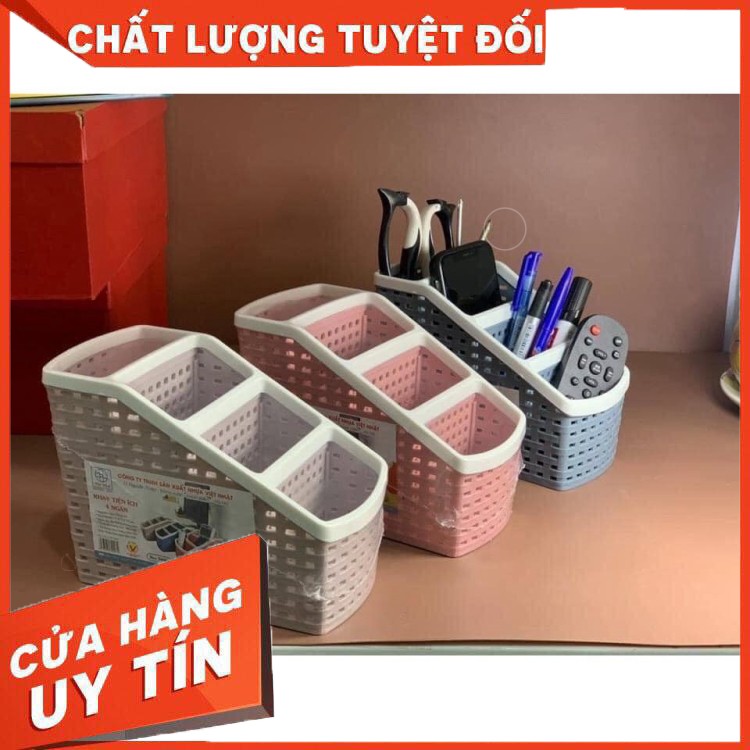 { HÀNG CAO CẤP}Khay nhựa tiện ích 4 ngăn, để bàn, đựng đồ, khay nhựa 4 ngăn, đựng bút, đồ dùng đa năng