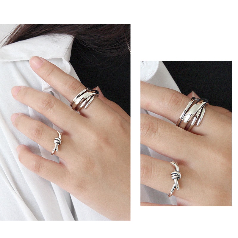 Nhẫn Bản To JP5 Điều Chỉnh Được Phong Cách Boho Cho Nữ