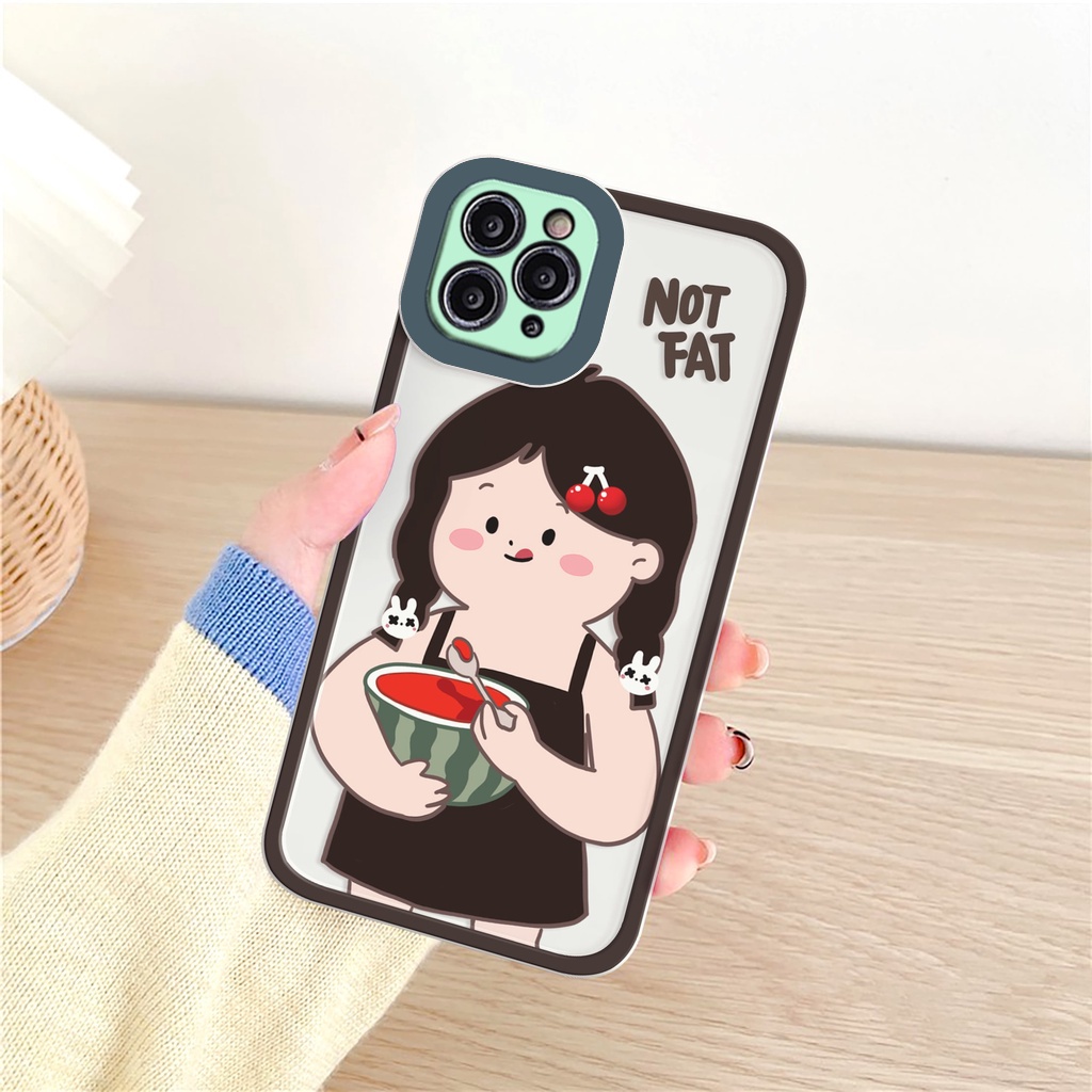 Ốp lưng iphone Not Fat trong cạnh vuông 6/6plus/6s/6splus/7/7plus/8/8plus/x/xr/xs/11/12/13/pro/max/plus/promax