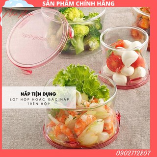 [ĐỦ SIZE] Hộp thủy tinh chịu nhiệt Iwaki 490ml (Tròn) THƯƠNG HIỆU NHẬT