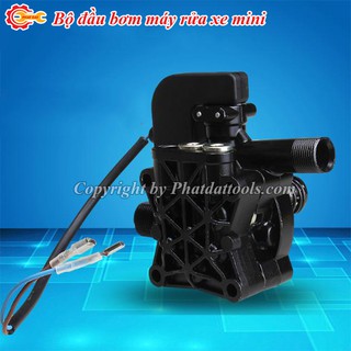 Bộ đầu bơm máy rửa xe mini 3 piston kèm sẵn rơ le-Phù hợp với nhiều loại máy rửa xe mini,gia đình