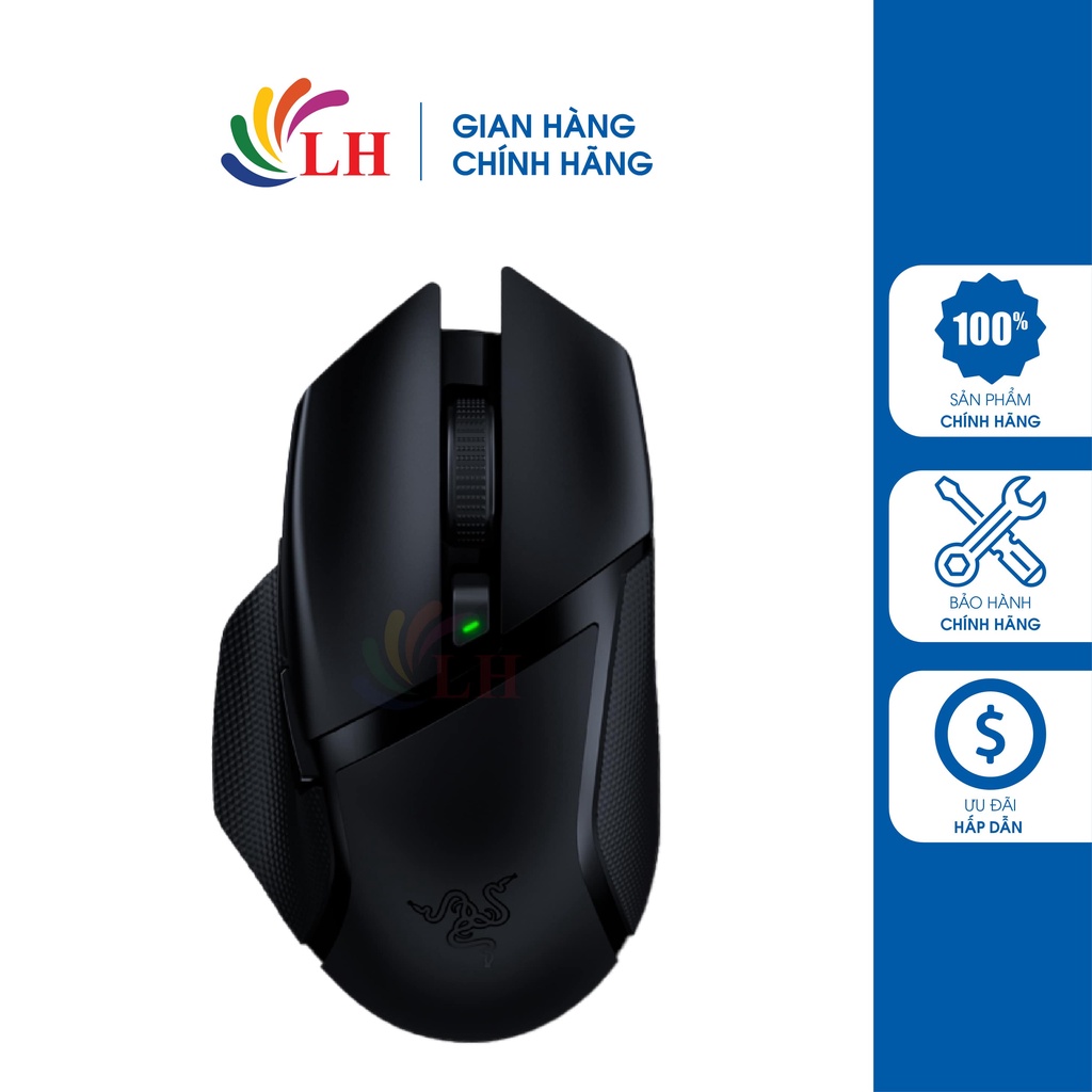 Chuột không dây Razer Basilisk X HyperSpeed RZ01-03150100-R3A1 - Hàng chính hãng - Cảm biến đỉnh cao, DPI lên đến 16000