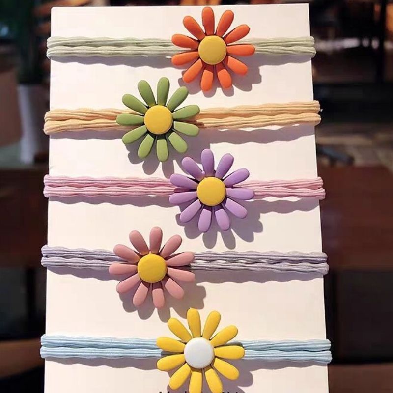 Dây buộc tóc hoa cúc Hàn Quốc ,xinh xắn