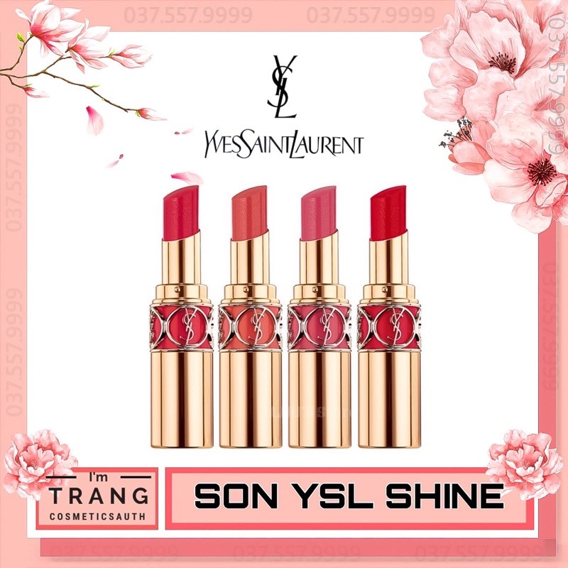 Son YSL Rouge Volupte Shine_Son YSL Dưỡng Có Màu Hàng Chính Hãng