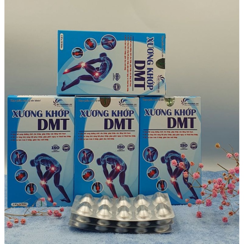 Viên XƯƠNG KHỚP DMT- Hỗ trợ tăng khả năng hồi phục khớp,mỏi khớp, đau khớp giúp, giảm nguy cơ thoái hóa khớp.Hộp 30 viên