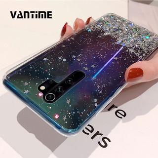 Ốp lưng điện thoại lấp lánh bằng TPU Silicone mềm dành cho Xiaomi Redmi Note 8 / Note 8 Pro