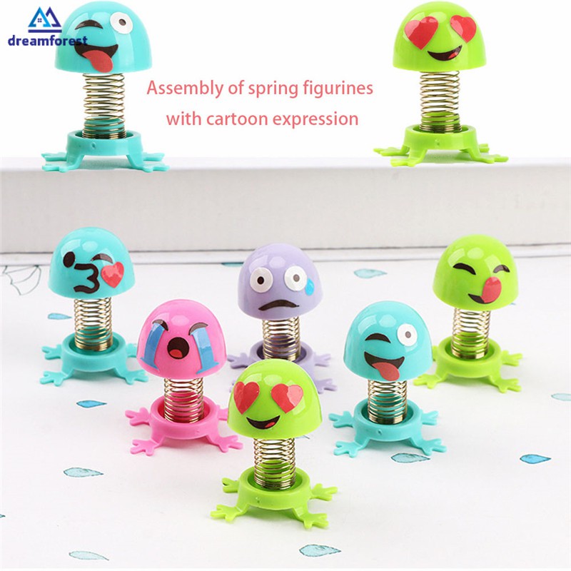 Đồ chơi búp bê lắc đầu hình emoji độc đáo gắn lò xo dành cho trẻ