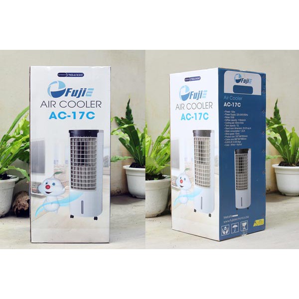 Quạt làm mát không khí phòng 20m2 nhập khẩu FUJIE AC-17C, điều khiển từ xa, ion âm diệt vi khuẩn- BH 2 năm