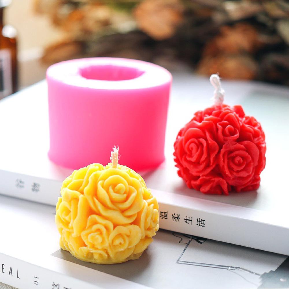 Khuôn Làm Nến Handmade Hình Hoa 3D Bằng Silicone Tiện Lợi Dành Cho Trang Trí Nhà Cửa