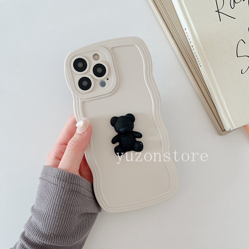 Ốp Điện Thoại Silicon Mềm Chống Thấm Nước Màu Macaron Họa Tiết Gấu 2022 Cho OPPO Reno8 Z 8 Pro Reno7 Z Pro A77 5G
