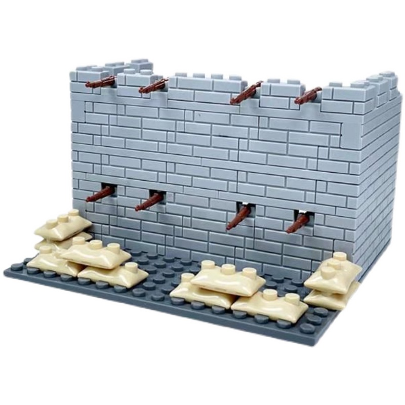 Đồ chơi câu đố cho trẻ em Bộ sưu tập quân sự Xây dựng pháo đài Mô hình đồ chơi lắp ráp cho trẻ em trai Pháo đài Tường xây dựng con người Cell Quà tặng