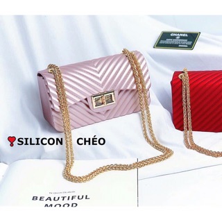 Túi silicon kẻ sọc