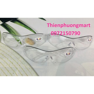 Kính đi đường cho bé tròng trong suốt – Kính chắn bụi cho bé