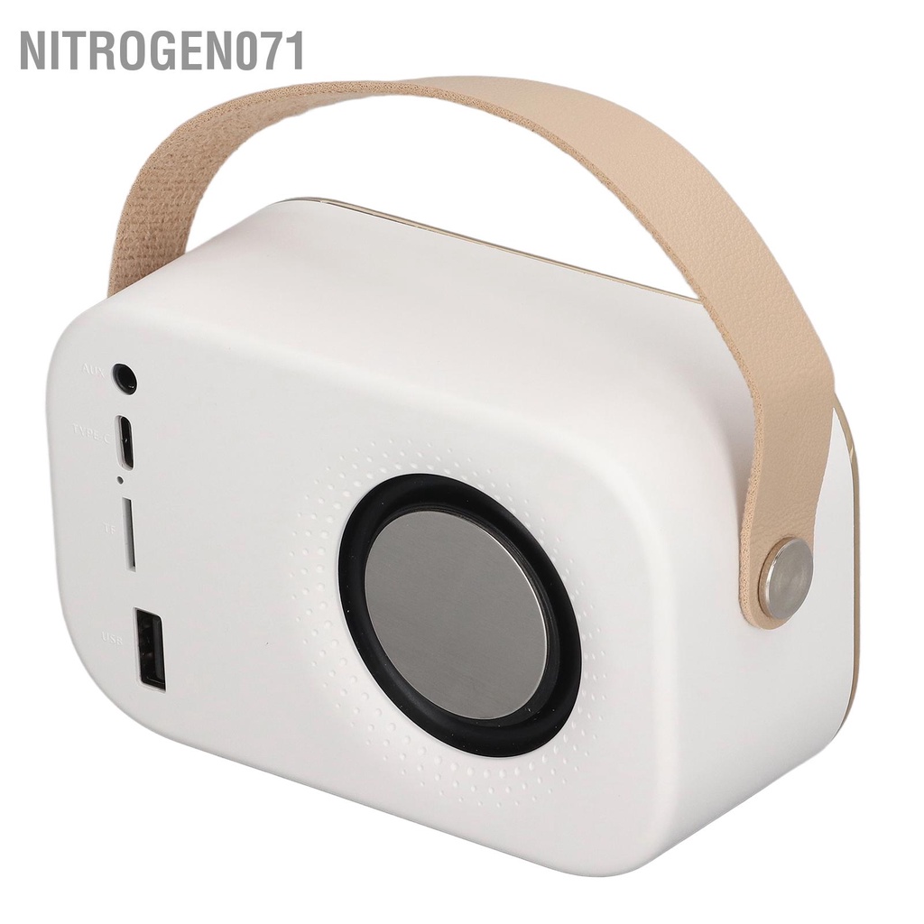 Nitrogen071 Loa Bluetooth mini Thiết kế dây buộc cầm tay không Cổ điển di động nhỏ cho ô tô gia đình