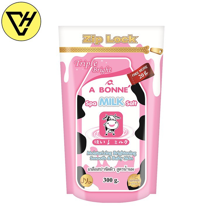 Muối tắm sữa bò tẩy tế bào chết A Bonne Spa Milk Salt Thái Lan 300gr | BigBuy360 - bigbuy360.vn
