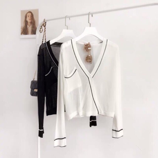 Áo khoác cardigan len mỏng mang được nhiều kiểu