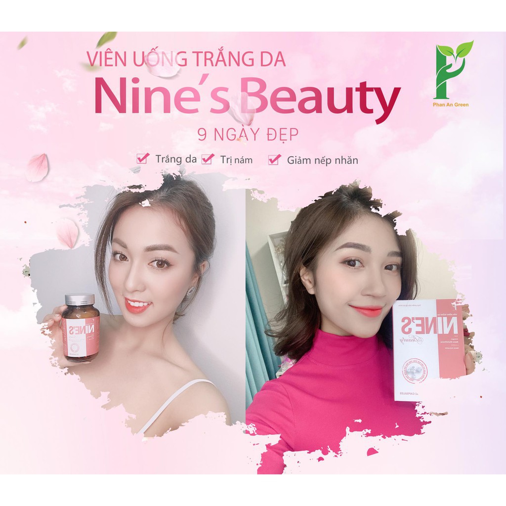 [ Cho khách xem hàng ] Viên uống trắng da Nines beauty - đẹp da mờ nám xoá nhăn | BigBuy360 - bigbuy360.vn