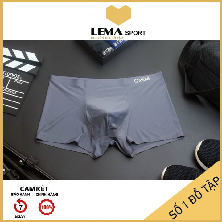 Quần sịp đúc dạng đùi ( boxer ) chất liệu lụa sữa cao cấp , siêu mềm , siêu co giãn và thấm hút mồ hôi Qmen LEMA